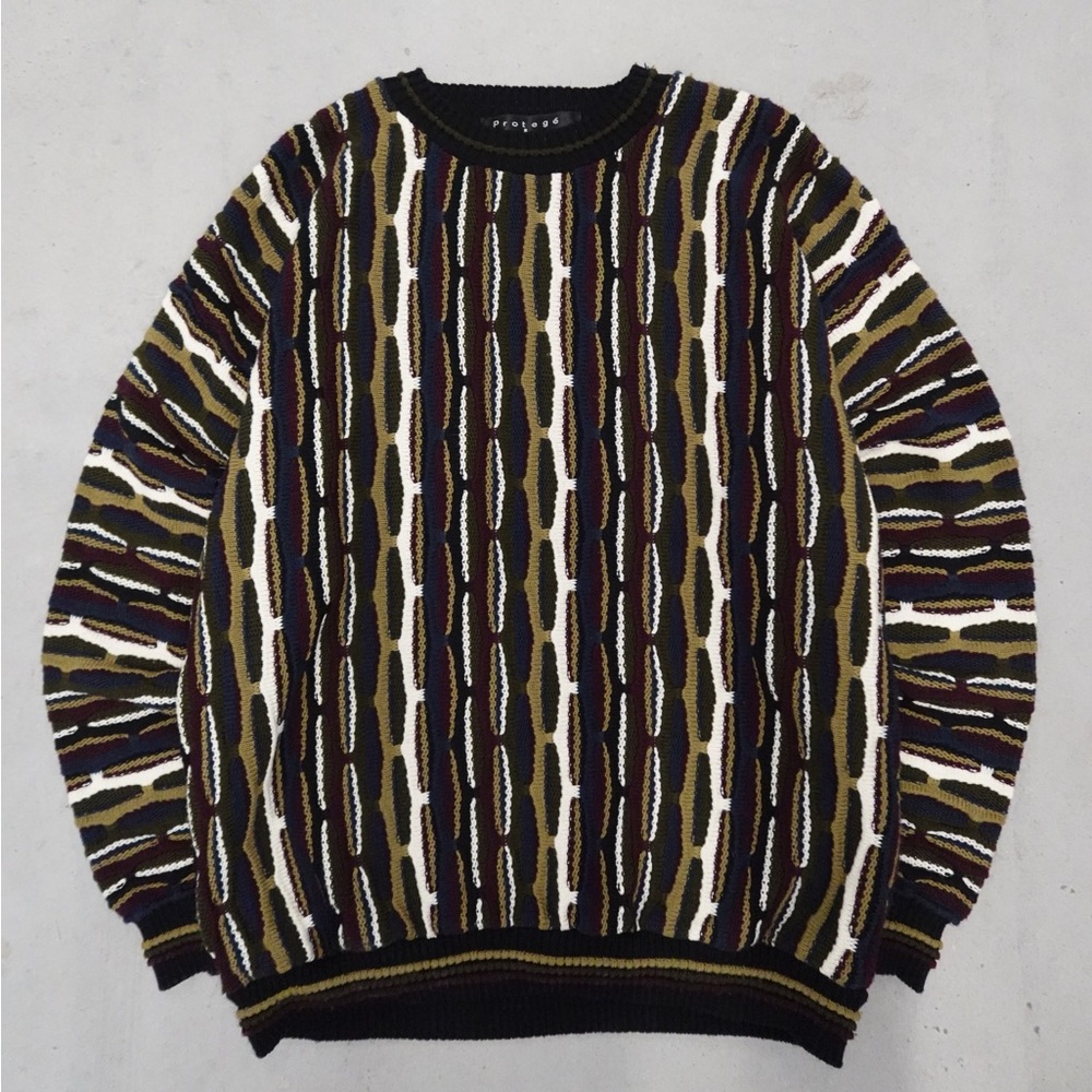COOGI STYLE Multicolor Patterned Crewneck‎ Sweater